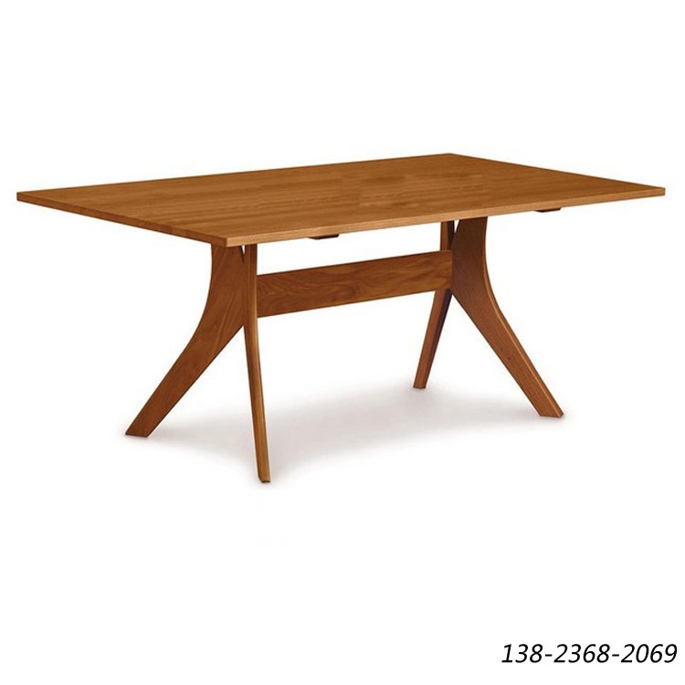 复古实木餐桌，原木桌子，工业风做旧餐桌