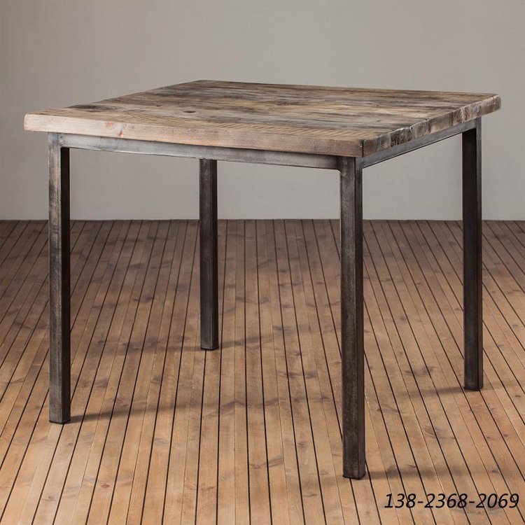 工业风桌子，复古做旧餐桌，桌子批发