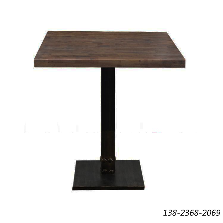 工业风桌子，铁木结合餐桌，餐桌图片