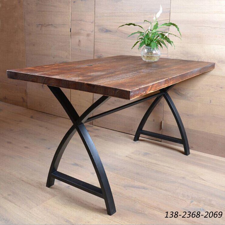 工业风桌子，老榆木桌子，loft餐桌