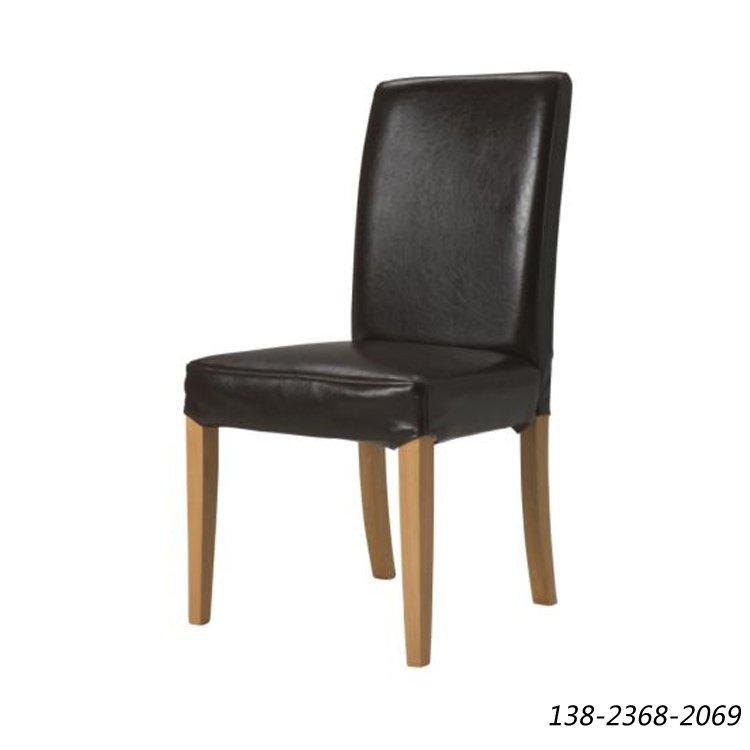 桦木框架椅，中餐厅餐椅，皮革软包椅子