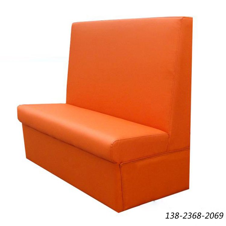皮制软包沙发，单面卡座，专业生产沙发公司